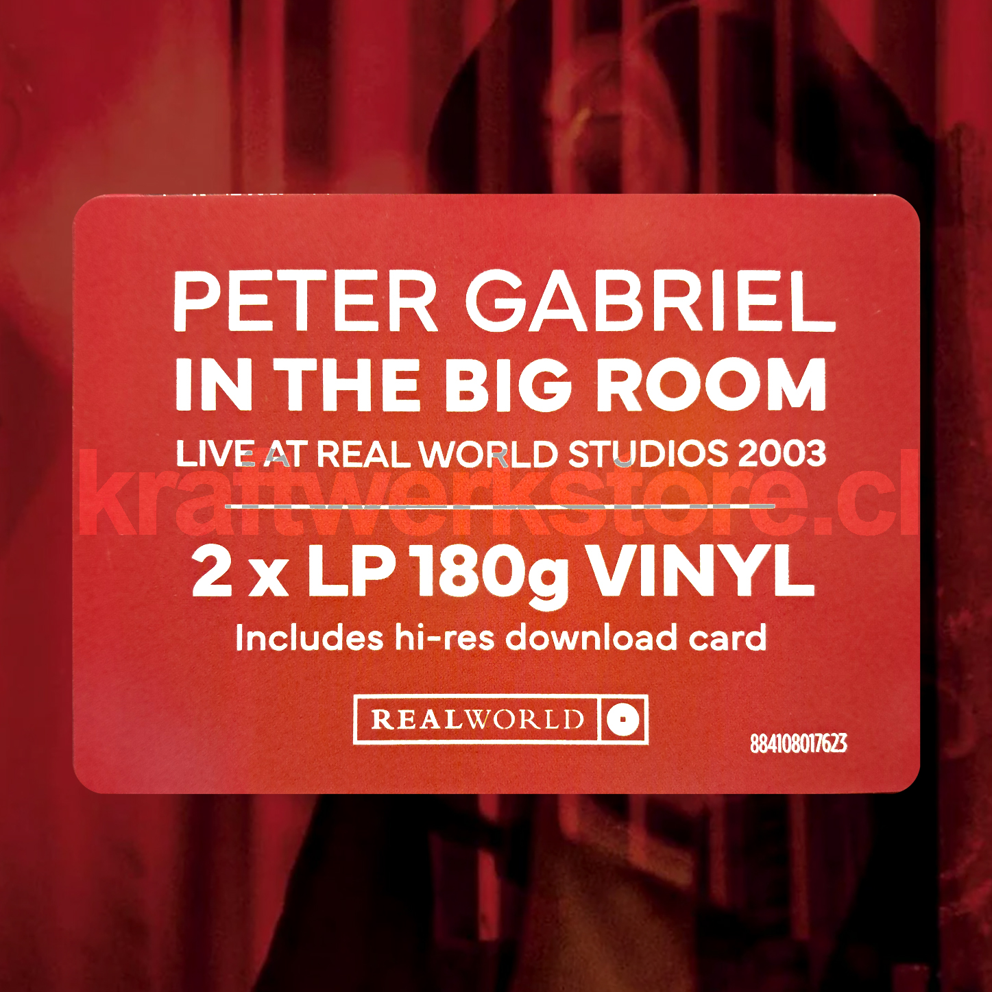 Peter Gabriel in the big etiqueta
