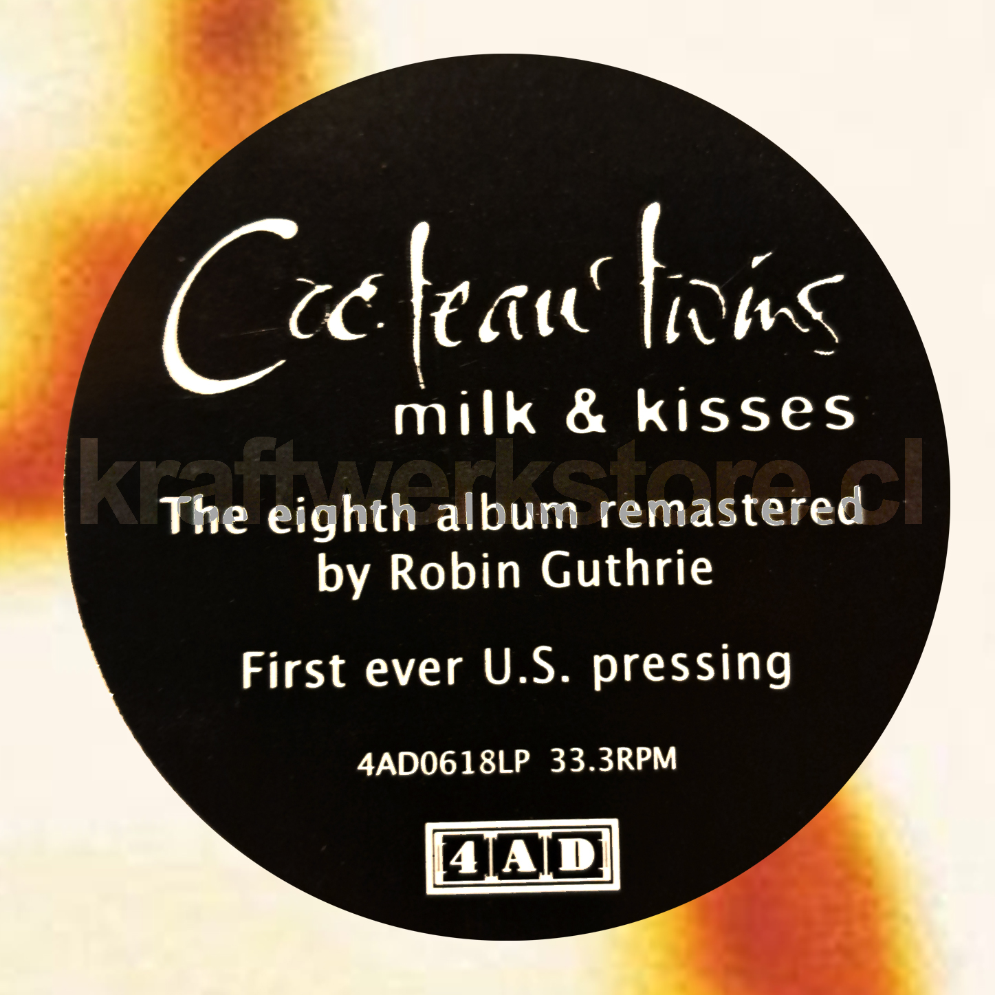 Cocteau Twins Milk & Kisses etiqueta